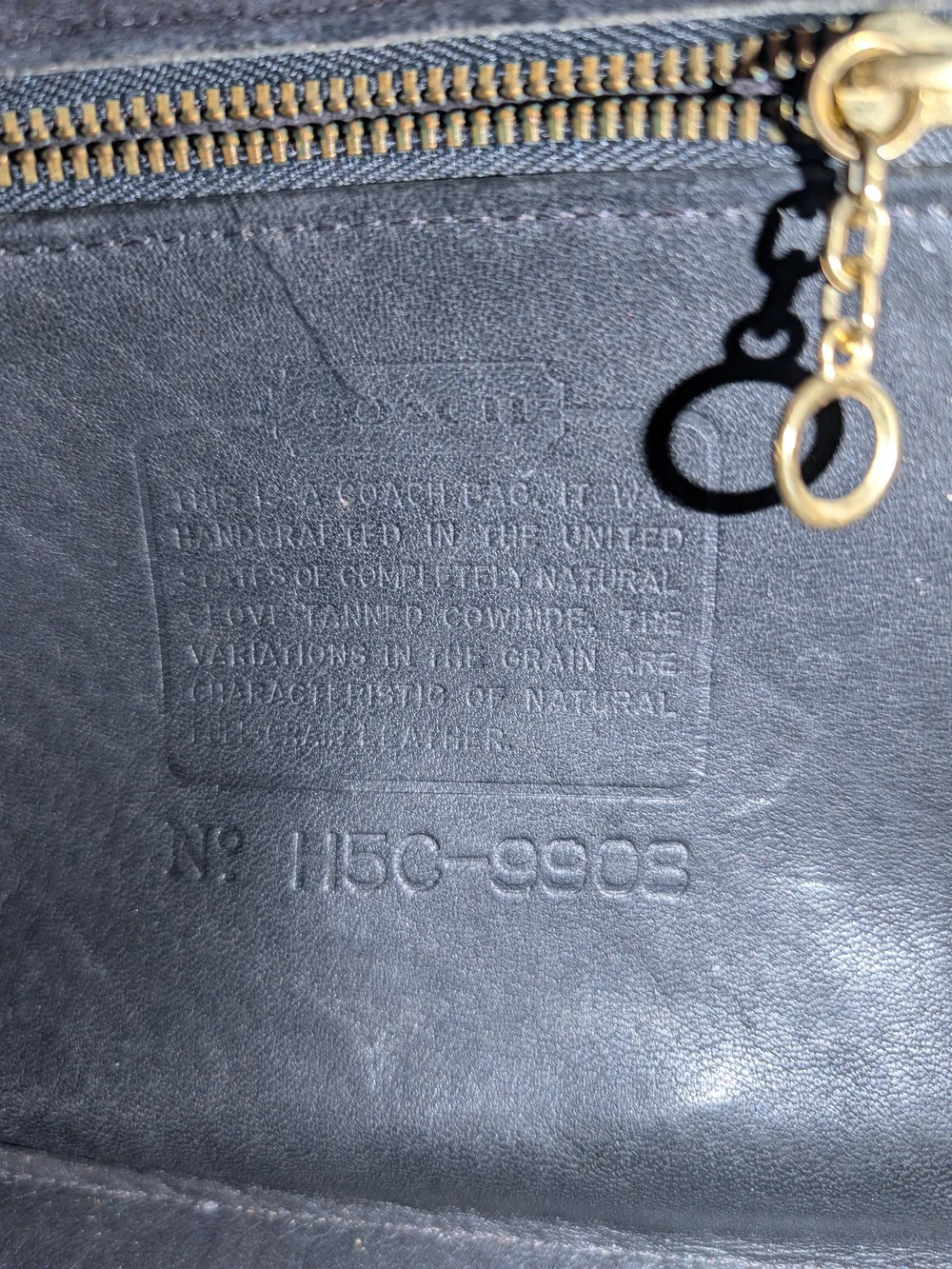 Coach VIntage 1991 Devon Classic Black Glovetanned Leather Turnlock Crossbody